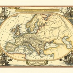 Small Nautical Map of Europe