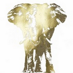 Gold Foil Elephant II