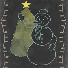 Chalkboard Snowman I