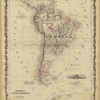 Johnson's Map of South America