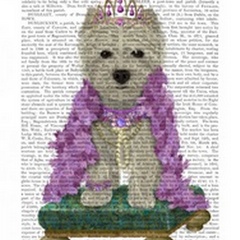 West Highland Terrier with Tiara