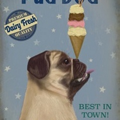 Pug, Fawn, Ice Cream