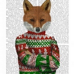 Fox in Christmas Sweater