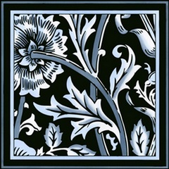 Blue and White Floral Motif IV