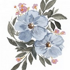 Soft Blue Flowers II