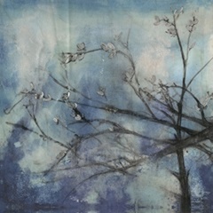 Embellished Moonlit Branches II