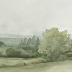 Vintage Landscape Sketch II