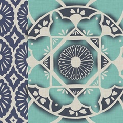 Blue Batik Tile II