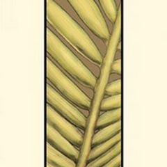 Small Graphic Palms on Khaki V