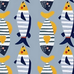 Patterned Fish Collection I