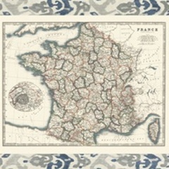 Bordered Map of France