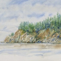 Watercolor Shore I