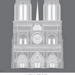 Paris Notre Dame Monochrome