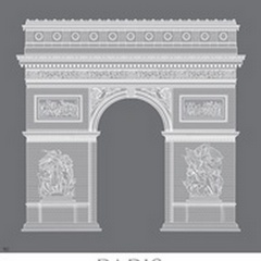 Paris Arc De Triomph Monochrome