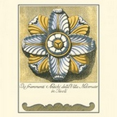 Blue and Yellow Rosette II