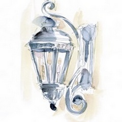 Watercolor Street Lamp II