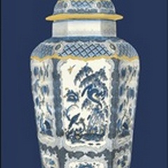 Asian Urn in Blue and White II
