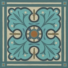 Piazza Tile in Blue IV