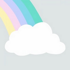 Rainbow Cloud I