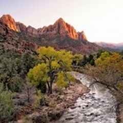 Sunset on the Watchman I