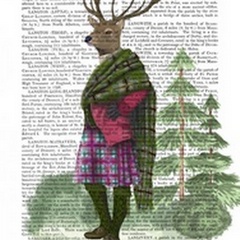 Scottish Deer Sir Shuggy Campbell, Full, Book Print