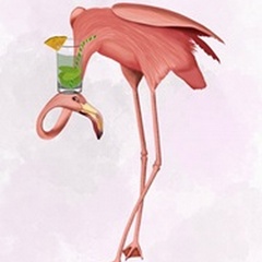 Flamingo and Cocktail 1