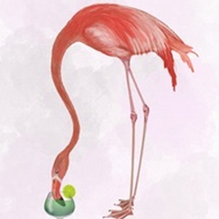 Flamingo and Cocktail 2