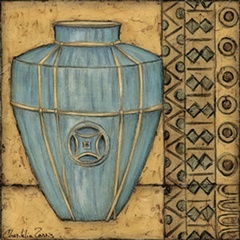 Square Cerulean Pottery II