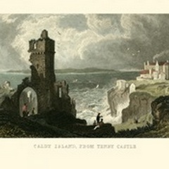 Caldy Island, from Tenby Castle
