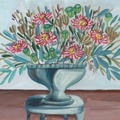 Spring Vase on Pedestal I