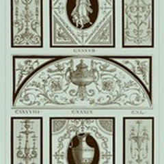 Pergolesi Panel in Celadon I