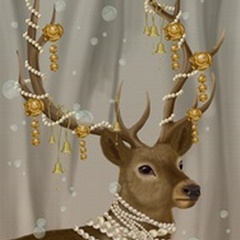 Deer with Gold Bells