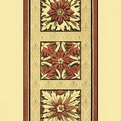 Printed Rosette Tapestry I