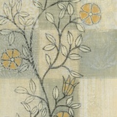 Neutral Linen Blossoms II