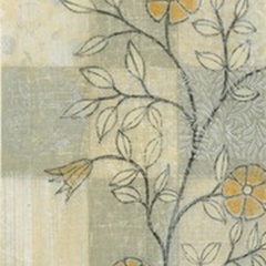 Neutral Linen Blossoms I