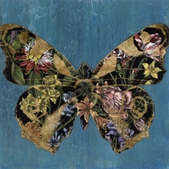 Gilded Floral Butterflies I