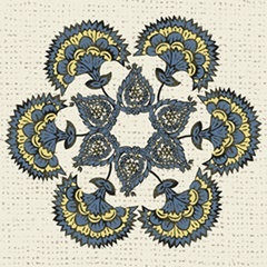 Block Print Tapestry Collection F