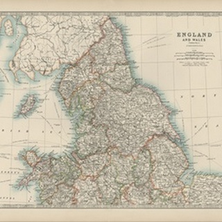 Johnston's Map of England and Wales