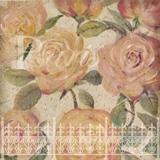 Vintage Painterly Roses II