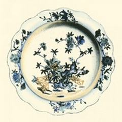 Blue and White Porcelain Plate I