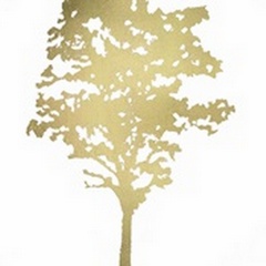 Gold Foil Tree I