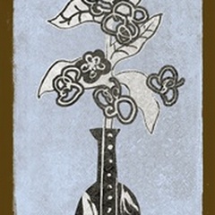 Graphic Flowers in Vase III