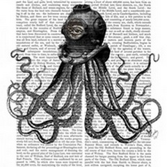 Octopus and Diving Helmet