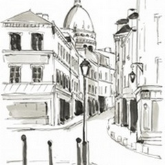 Pen and Ink Travel Studies IV