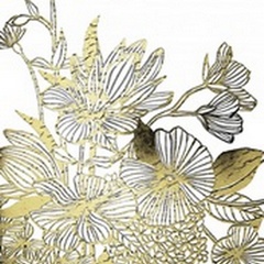 Gilded Wildflower Tangle I