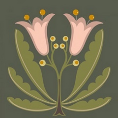 Graphic Folk Flower II
