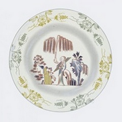 Plate, Willow Tree in Multicolours