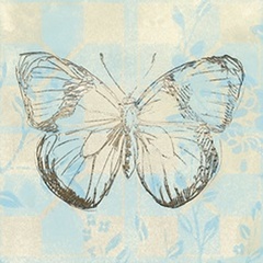 Butterfly Blossom Tile IV