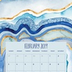 Self-Adhesive Art Calendar - February by Grace Popp
