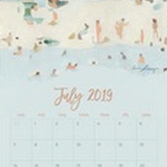 Self-Adhesive Art Calendar - July by Emma Scarvey